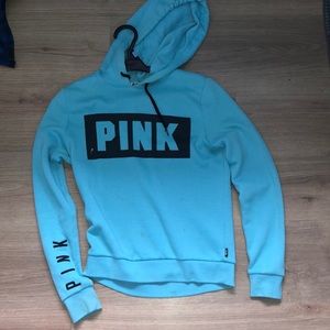 Victoria secret PINK blue pullover hoodie